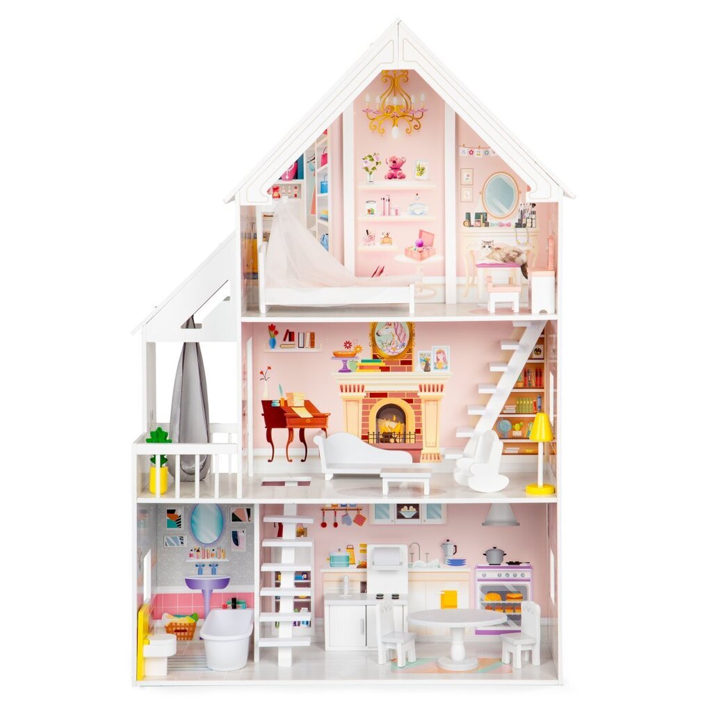 Puidust nukumaja XXL Ecotoys Powder Residence цена и информация | Tüdrukute mänguasjad | kaup24.ee