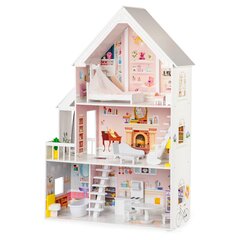 Деревянный кукольный домик XXL Ecotoys Powder Residence цена и информация | Игрушки для девочек | kaup24.ee