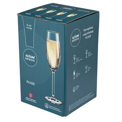 набор из 4 фужеров для шампанского 210 мл цена и информация | Стаканы, фужеры, кувшины | kaup24.ee