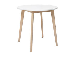 Обеденный стол BRW Keita, белый/коричневый цена и информация | Кухонные и обеденные столы | kaup24.ee