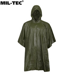 Vihmamantel poncho 5in1 PVC Mil-Tec 203x127 roheline цена и информация | Непромокаемые мешки, чехлы, дождевики | kaup24.ee