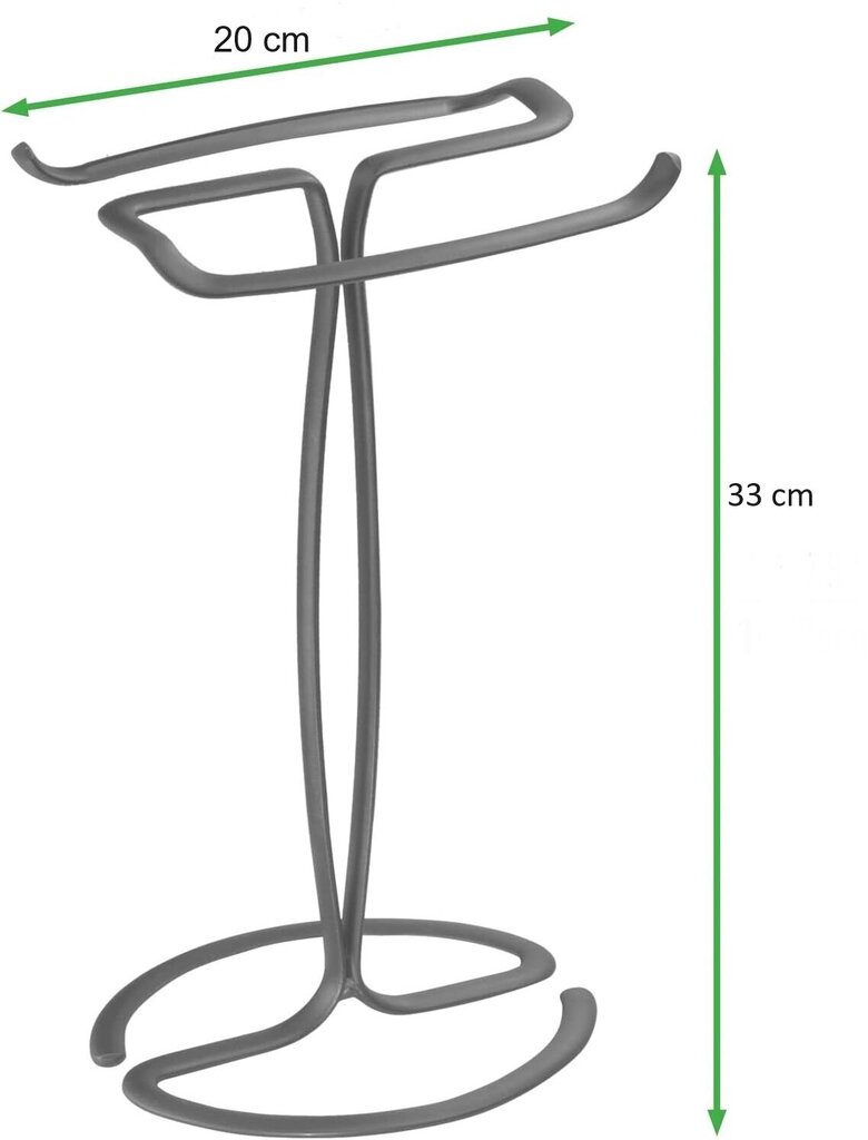 Metallist käterätikuivati mDesign цена и информация | Vannitoa sisustuselemendid ja aksessuaarid | kaup24.ee