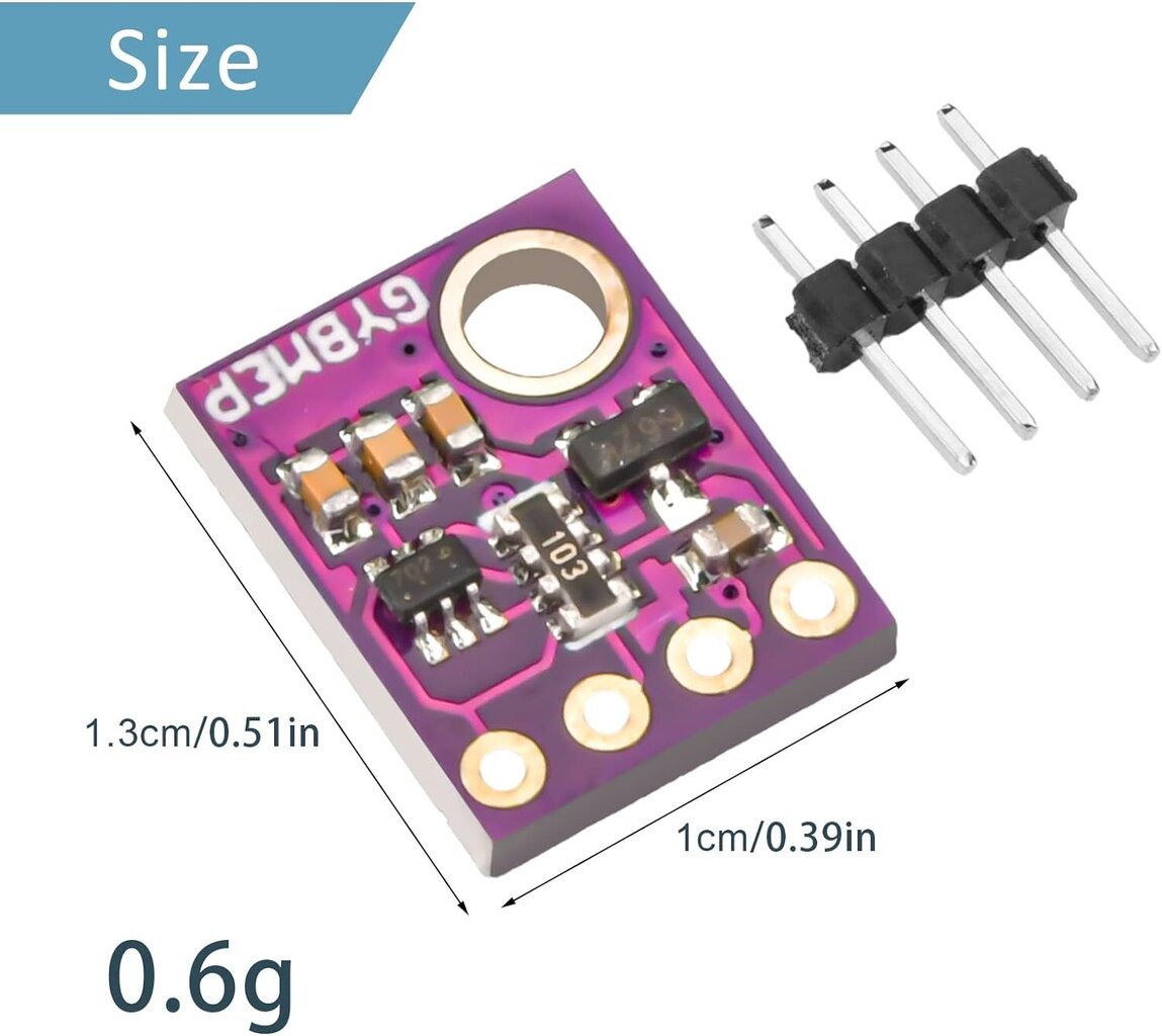 BME280-5V digitaalne täppisandur - baromeetriline rõhk цена и информация | Robootika, konstruktorid ja tarvikud | kaup24.ee