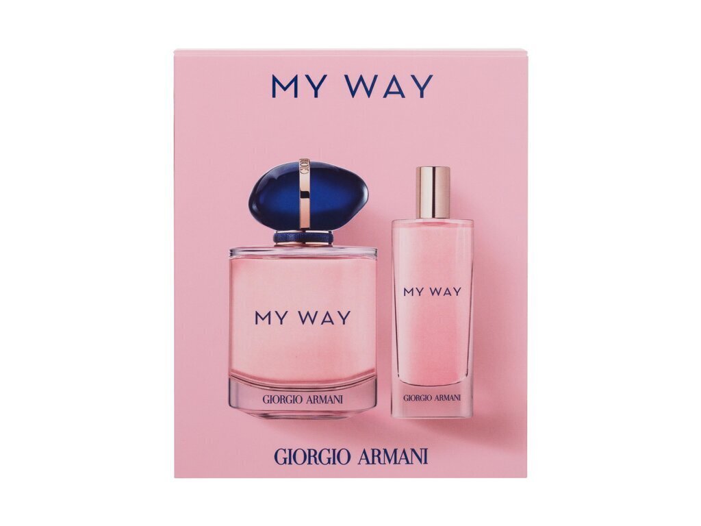 Kinkekomplekt Giorgio Armani My Way EDP naistele, 90 ml + 15 ml цена и информация | Naiste parfüümid | kaup24.ee