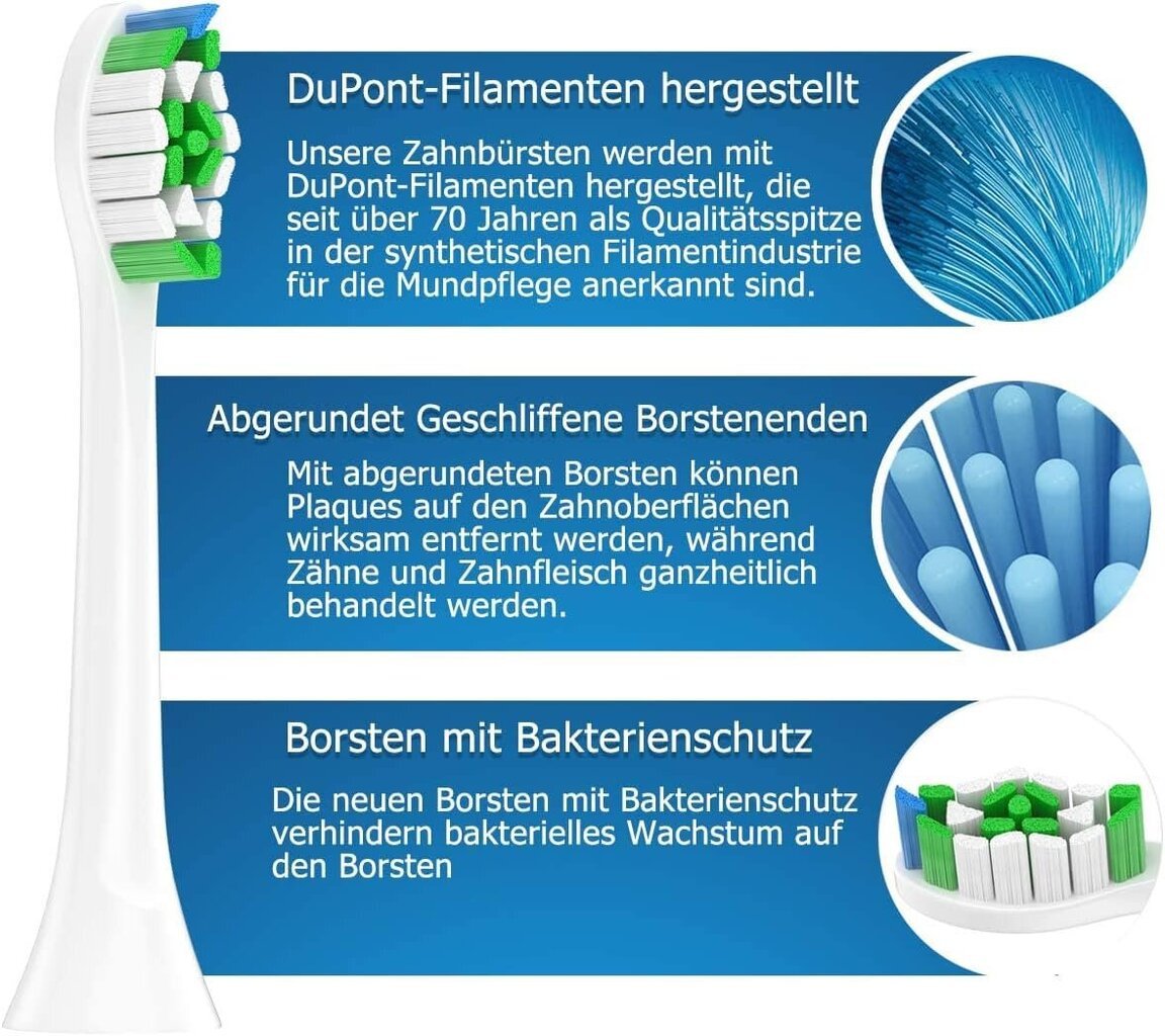 Philips Sonicare elektrilised hambaharjapead, 12 tk hind ja info | Elektriliste hambaharjade otsikud | kaup24.ee