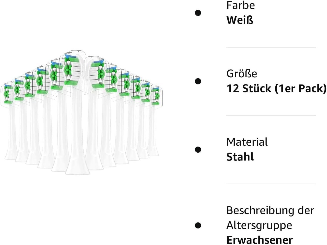 Philips Sonicare elektrilised hambaharjapead, 12 tk hind ja info | Elektriliste hambaharjade otsikud | kaup24.ee