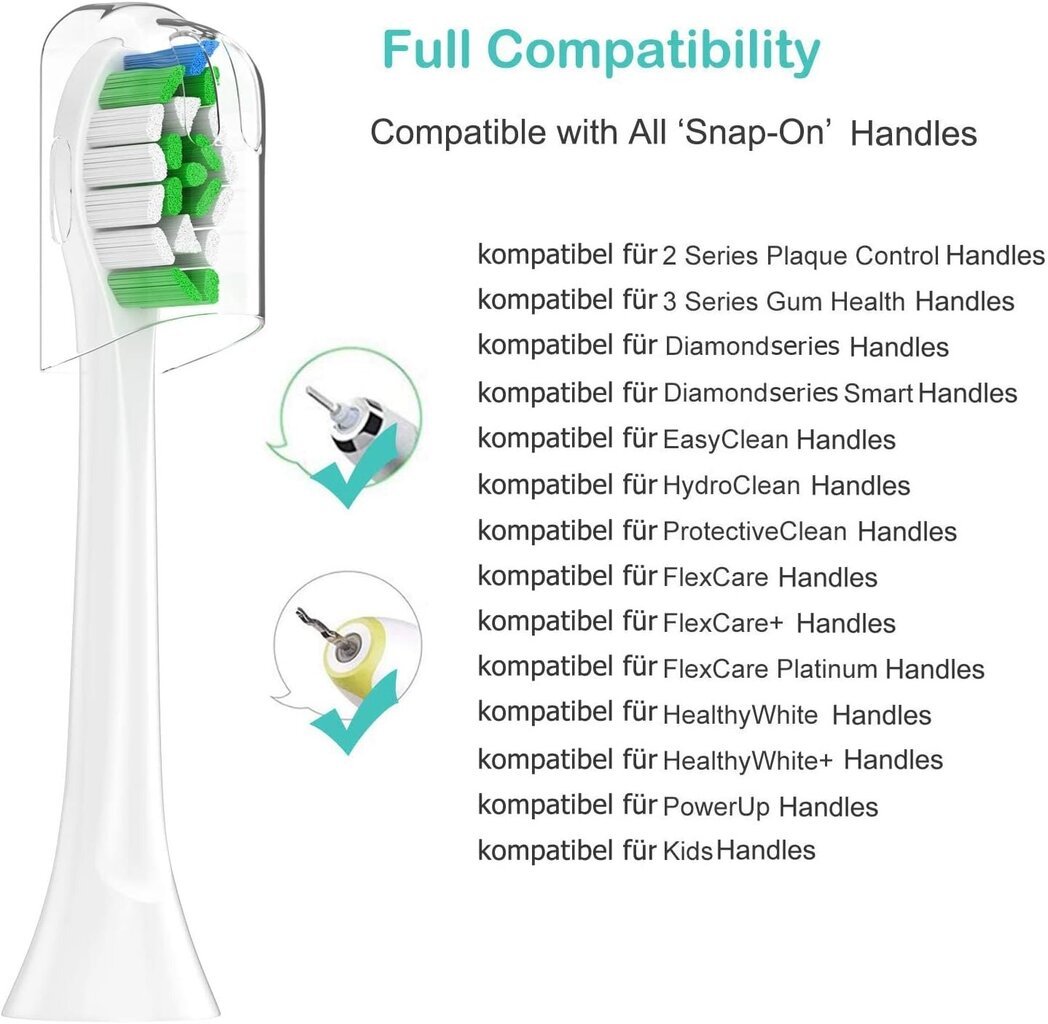 Philips Sonicare elektrilised hambaharjapead, 12 tk hind ja info | Elektriliste hambaharjade otsikud | kaup24.ee