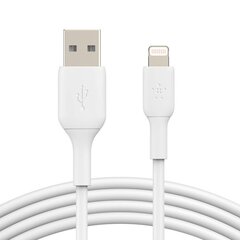 Сетевая зарядка Belkin Boost Charge USB-A 12W + Lightning Cable белая цена и информация | Кабели для телефонов | kaup24.ee