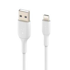 USB кабель Belkin Boost Charge USB-A to Lightning 2.0m белый цена и информация | Кабели для телефонов | kaup24.ee