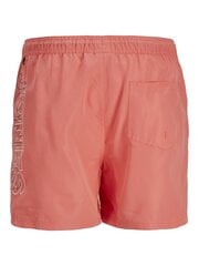 Jack & Jones meeste ujumispüksid 12253118*01, korall hind ja info | Ujumispüksid, shortsid | kaup24.ee