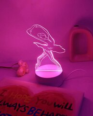3D LED-öölamp Baleriini kuju hind ja info | Lastetoa valgustid | kaup24.ee