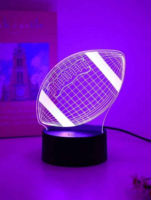 3D LED-öölamp jalgpalli kuju цена и информация | Lastetoa valgustid | kaup24.ee