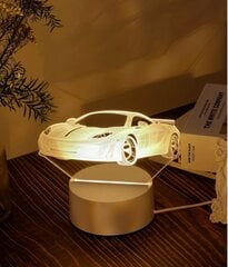 3D LED-öölamp Sportauto hind ja info | Lastetoa valgustid | kaup24.ee