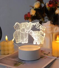 3D LED-öölamp Elevant цена и информация | Детские светильники | kaup24.ee