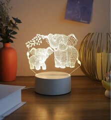 3D LED-öölamp Elevant цена и информация | Детские светильники | kaup24.ee