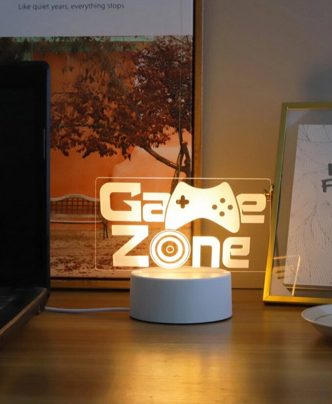 3D LED-öölamp Game Zone hind ja info | Lastetoa valgustid | kaup24.ee