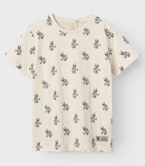 Детская футболка Name It, натурально-белый цена и информация | Рубашки для мальчиков | kaup24.ee