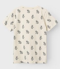Детская футболка Name It, натурально-белый цена и информация | Рубашки для мальчиков | kaup24.ee
