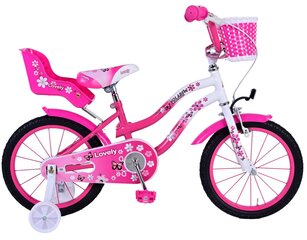 Детский велосипед 16" Volare Lovely, розовый/белый цена и информация | Велосипеды | kaup24.ee
