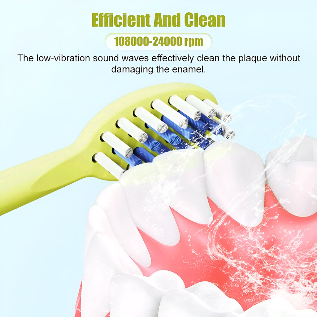 LIVMAN ALYS-01 ultrahelilaine elektriline hambahari lastele koos 2 lisaharjapeaga hind ja info | Elektrilised hambaharjad | kaup24.ee