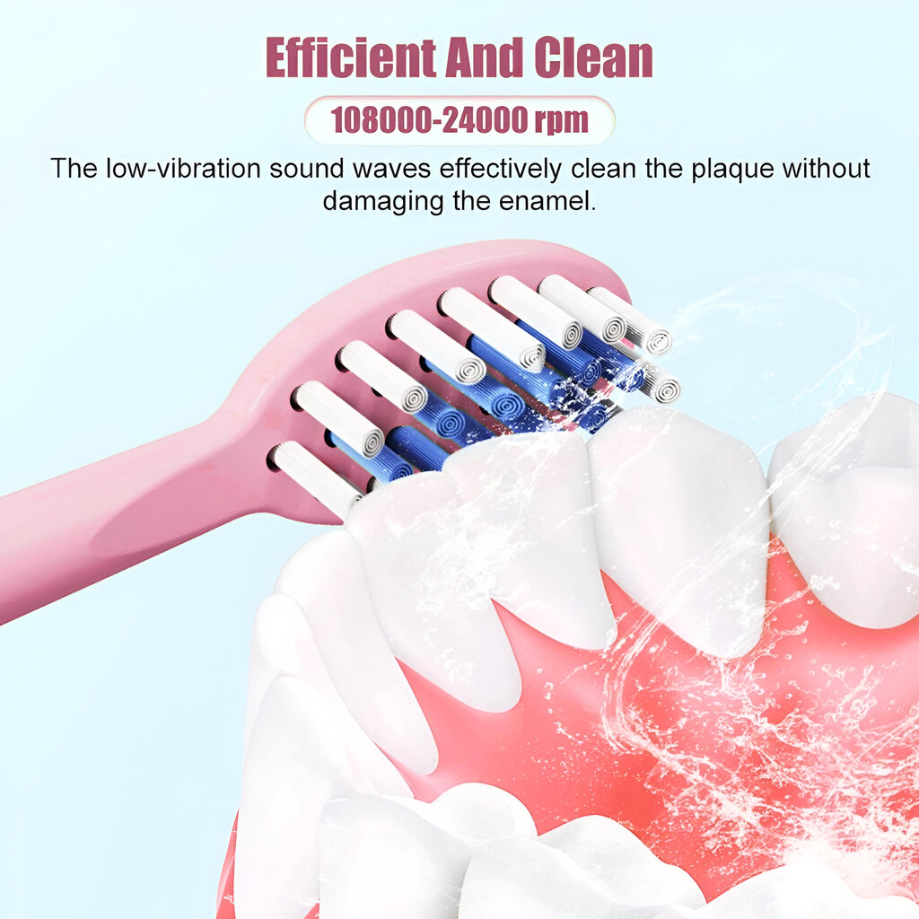 LIVMAN ALYS-01 ultrahelilaine elektriline hambahari lastele koos 2 lisaharjapeaga hind ja info | Elektrilised hambaharjad | kaup24.ee