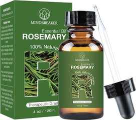 Rosmariini eeterlik õli 120 ml Mindbreaker hind ja info | Eeterlikud ja kosmeetilised õlid | kaup24.ee