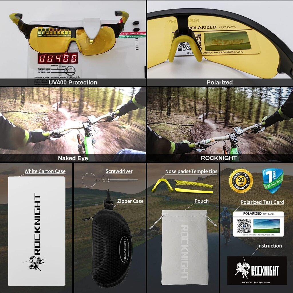 ROCKNIGHT HD jalgratta päikeseprillid TR90 hind ja info | Spordiprillid | kaup24.ee