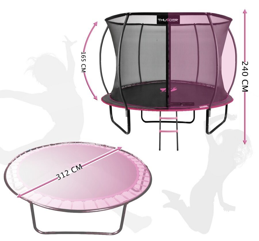 Batuut Thunder Inside Ultra 10FT, 312cm, roosa hind ja info | Batuudid ja batuudi varuosad | kaup24.ee