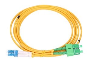 Extralink LC/UPC-SC/APC | Патчкорд | Одномодовый, дуплексный, G657A, 3 мм, 2 м цена и информация | Кабели и провода | kaup24.ee
