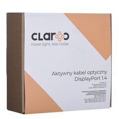 Claroc, Displayport 1.4, 15 m hind ja info | Kaablid ja juhtmed | kaup24.ee