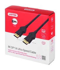 Кабель UNITEK C1624BK-5M DisplayPort, 5 м, черный цена и информация | Кабели и провода | kaup24.ee