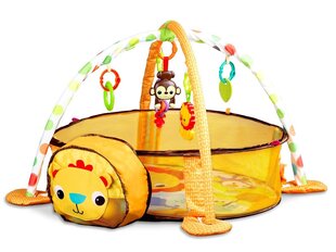 Развивающий коврик Лев с шариками Ecotoys, желтый, 0+ цена и информация | Развивающие коврики | kaup24.ee