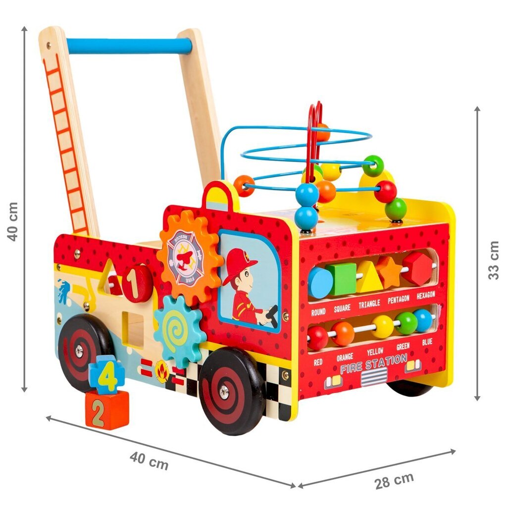 Puidust tõukur Ecotoys цена и информация | Imikute mänguasjad | kaup24.ee