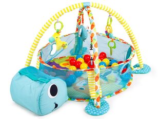 Большой игровой коврик с шариками Ecotoys, синий цена и информация | Коврики для младенцев | kaup24.ee