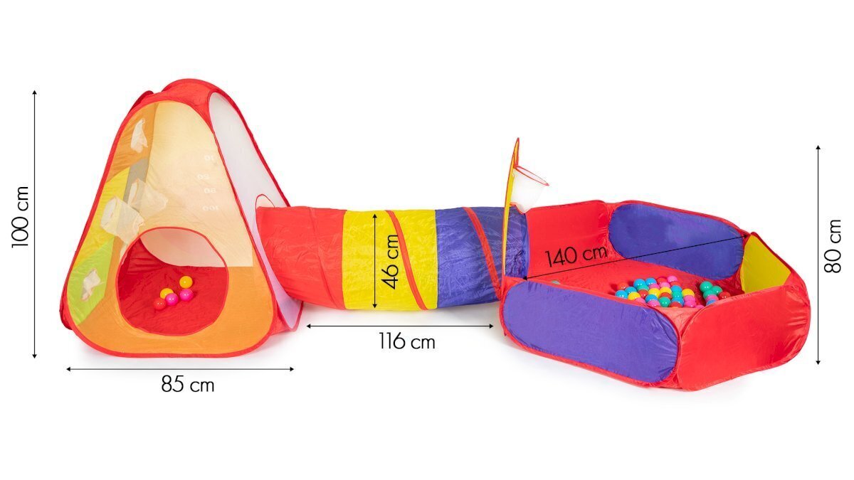 Lastetelk Iplay basseini ja pallidega цена и информация | Mänguväljakud, mängumajad | kaup24.ee