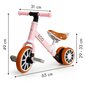 Pedaalidega kolmerattaline jalgratas Ecotoys 2in1, roosa цена и информация | Kolmerattalised jalgrattad | kaup24.ee