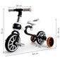 Jalgratas 4in1 pedaalide ja külgratastega Eco Toys, LC-V1311, must hind ja info | Kolmerattalised jalgrattad | kaup24.ee