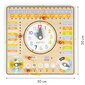 Puidust õppetahvel kalendri ja kellaga Ecotoys hind ja info | Arendavad mänguasjad | kaup24.ee