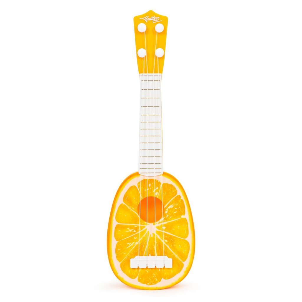 Ukulele kitarr lastele Ecotoys Orange цена и информация | Arendavad mänguasjad | kaup24.ee