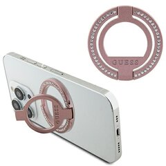 Guess MagSafe Ring stand GUMRSALDGP różowy|pink Rhinestone цена и информация | Mobiiltelefonide hoidjad | kaup24.ee