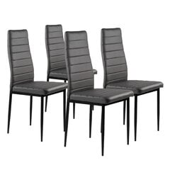 Komplektis 4 tooli ModerHome DC855, hall hind ja info | Söögilaua toolid, köögitoolid | kaup24.ee