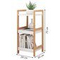 Bambusest raamaturiiul ModernHome, 72 cm hind ja info | Riiulid | kaup24.ee