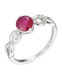 Brilio Silver Очаровательное серебряное кольцо с рубином Precious Stone ML00713H цена и информация | Кольцо | kaup24.ee