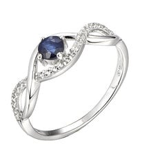 Brilio Silver Очаровательное серебряное кольцо с сапфиром Precious Stone SR00716N цена и информация | Кольца | kaup24.ee