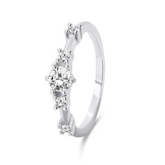 Brilio Silver Очаровательное серебряное кольцо с цирконами RI040W цена и информация | Кольцо | kaup24.ee