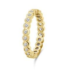 Brilio Silver Очаровательное позолоченное кольцо с цирконами RI050Y цена и информация | Кольцо | kaup24.ee
