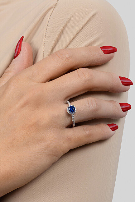 Brilio Silver hõbedane sõrmus tsirkoonidega RI054WB цена и информация | Sõrmused | kaup24.ee
