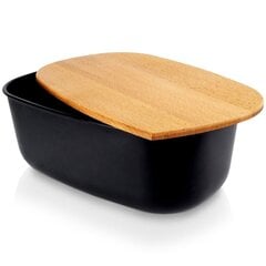 коробка для хлеба, черная, 39x23,5x15,5 см цена и информация | Столовые и кухонные приборы | kaup24.ee