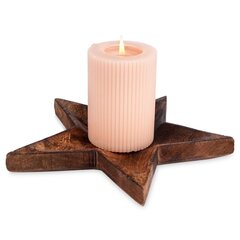 Деревянный композитный поднос для свечей, 22.5 см цена и информация | Подсвечники, свечи | kaup24.ee