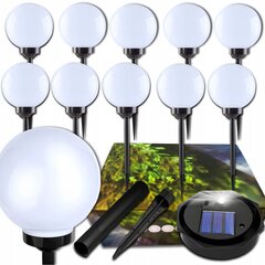 Солнечные встраиваемые лампы Tobago, белые 32 см 10 шт. цена и информация | Уличное освещение | kaup24.ee